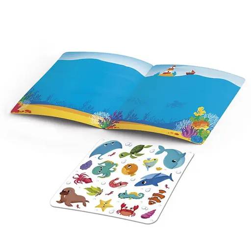 Набір для творчості "Морські мешканці" Vladi Toys VT4206-47, 17 наліпок на планшетці - фото 4