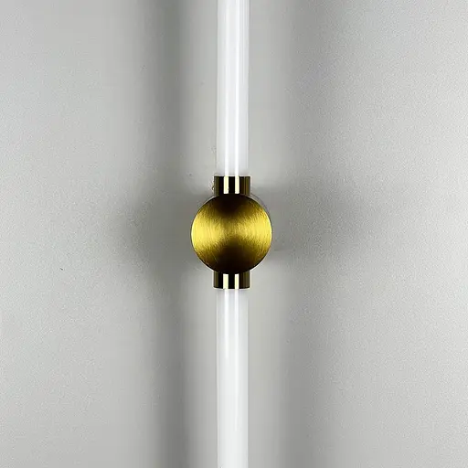 Лінійний настінний латунний світильник Line F Pipeline 60 см Арт. WB4/600 AB - фото 5