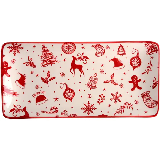 Блюдо Limited Edition NY XMas Mood прямоугольное 25.5х13 см (TRSC-GY5025-P25)