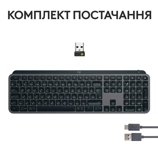 Клавіатура Logitech MX Keys S Wireless Graphite (920-011593) - фото 9