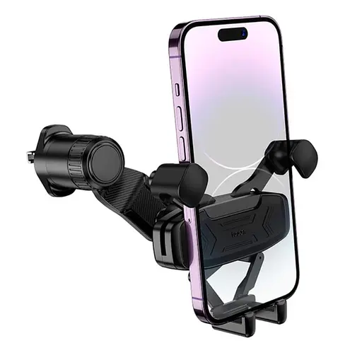 Холдер Hoco H66 Gamble gravity linkage car holderair outlet Черный - фото 3