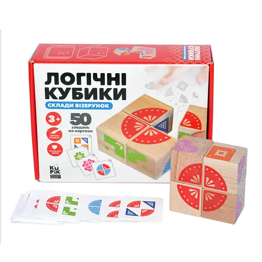 Обучающие логические кубики "Составь узор" Igroteco 900477, 50 заданий на карточках - фото 5