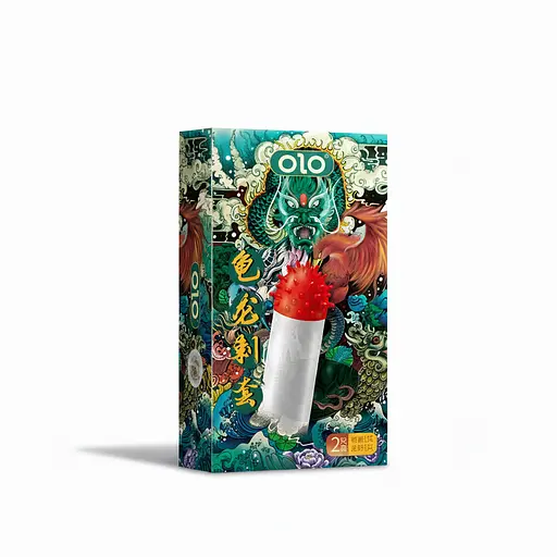 Презервативы стимулирующие с усиками OLO Dragon с силиконовой смазкой 18 см 1 шт. - фото 2