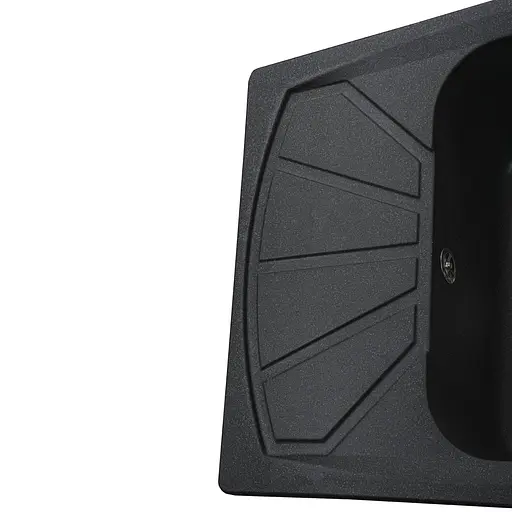 Гранитная мойка Globus Lux Tana графит 650x500 мм А0001, Графит - фото 5