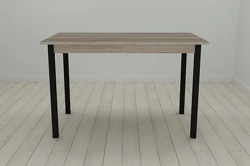 Стіл кухонний Ferrum-decor Маріо 75x120x70 Чорний ДСП Сонома Трюфель 16мм (FRD-106331) - фото 2