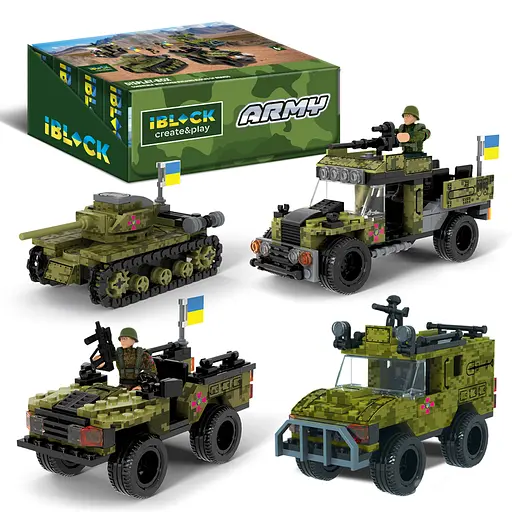 Конструктор IBLOCK Армія, PL-921-426, 122-161 деталей, (В асортименті) - фото 5