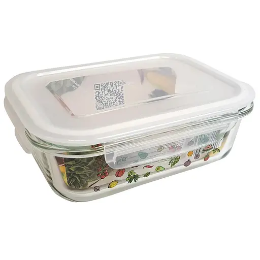 Пищевый контейнер Vittora стеклянный с пластиковой крышкой 1.5 л (127044) - фото 3