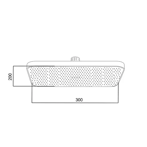 Верхний душ Qtap Hlavova 300x200 мм прямоугольный QTHLA107BLM45783 Black matt, Черный матовый - фото 2