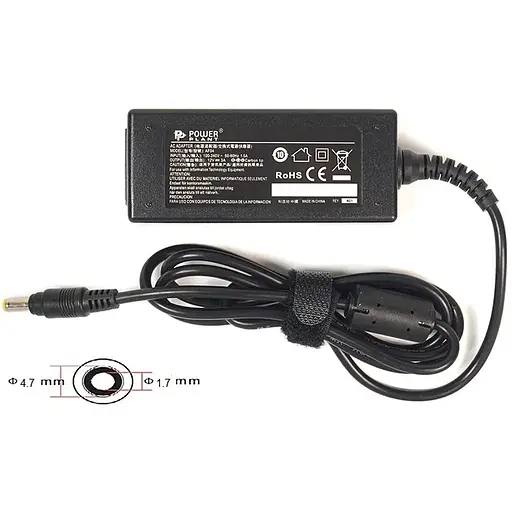 Блок живлення для ноутбуків PowerPlant ASUS 220V, 12V 36W 3A (4.8*1.7)