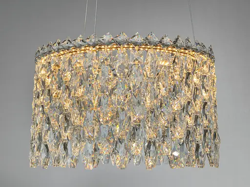 Світлодіодна підвісна люстра Diasha 52 Вт золото - фото 1