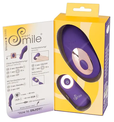 Вібратор Sweet Smile Magic Shiver Panty Vibe 8.8 см фіолетовий - фото 6