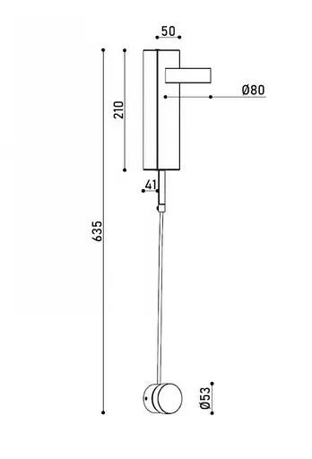 Бра KLOODI DECO WA-CLOCK 210 5W 3K GD - фото 2