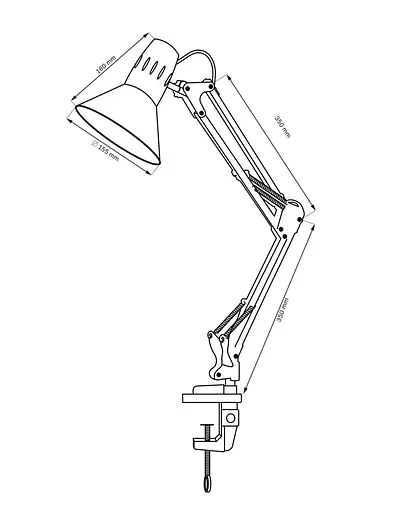Настольная лампа Polux Goldlux Worker 325150 - фото 3