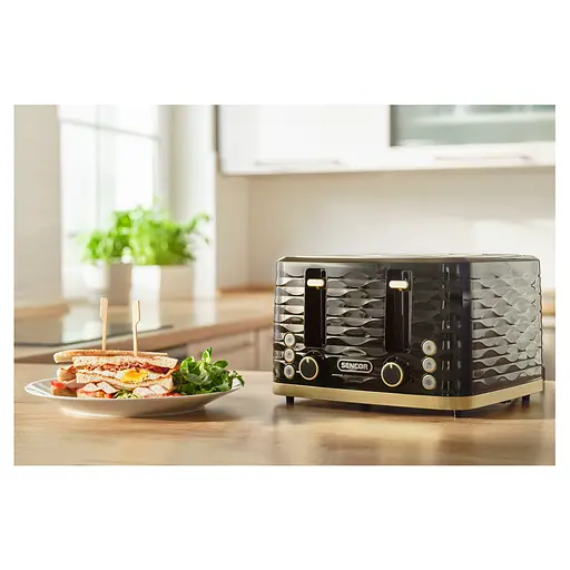 Тостер Sencor STS7551BK-EUE3 чорно-золотий 1600 Вт - фото 8