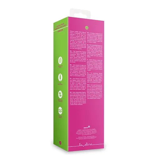 Вибратор Loveline Double Sided Flapping and G-Spot 24 см розовый - фото 11