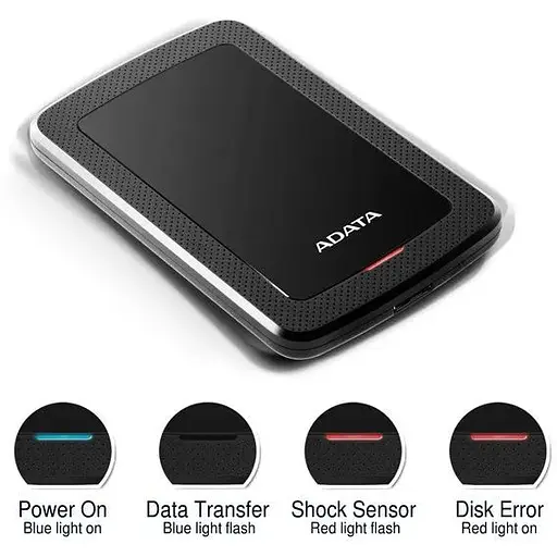 Жесткий диск внешний Adata HV300 2 TB DashDrive Durable USB 3.2 черный - фото 7