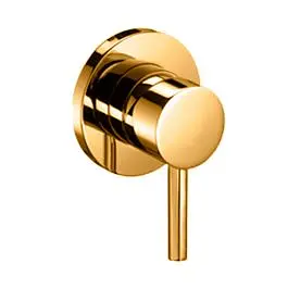 Змішувач для душу Paffoni Light Ø70 мм honey gold LIG010HG70, Золотий - фото 1