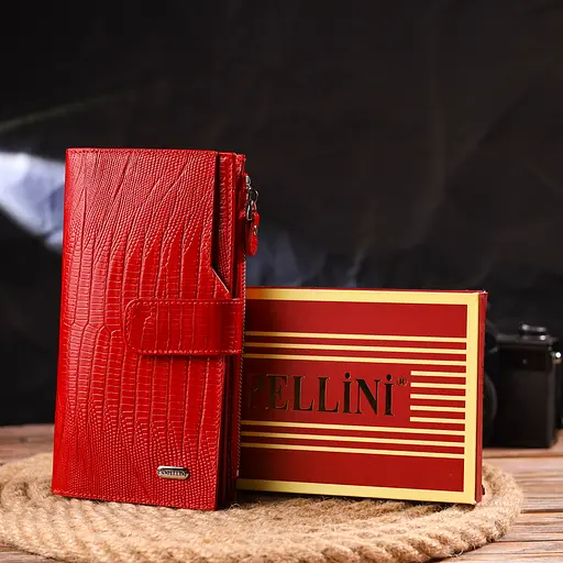 Женский кожаный кошелек Canpellini 10х18.7х2 см acs0025154 - фото 9