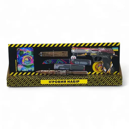 Игровой набор "BIG BOX Predator"BB-Pre, деревянный - резинкострел, ножи, перчатки, брелок (48202429925520 - фото 1