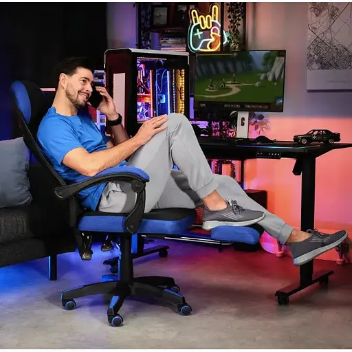 Геймерское кресло Di Volio Sporte синий - фото 6