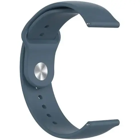 Ремешок DK CDK для Garmin Forerunner 255 / 255 Music 22mm Silicone Sport Band (011909) (azure blue) - фото 2