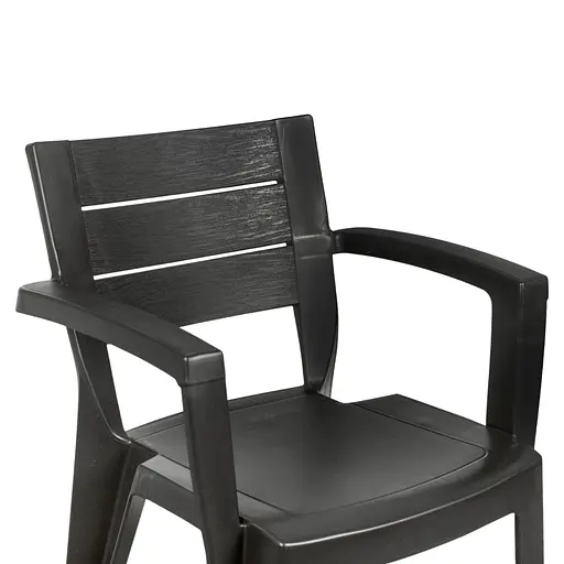 Стул садовый пластиковый Bica Emma графит - фото 6