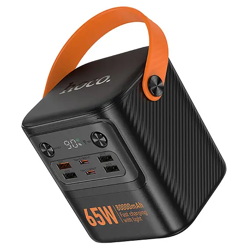 Портативний ЗП Power Bank Hoco J152 Pro Tough PD65W 80000 mAh Black - фото 4