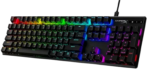 Клавиатура HyperX Alloy Origins Red PBT ENG/RU RGB Black (639N3AA) - фото 3