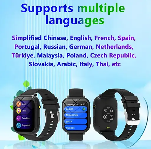 Детские умные часы с камерой, играми, мониторингом сна, шагомером, будильником, фонариком и др. Черные - фото 10