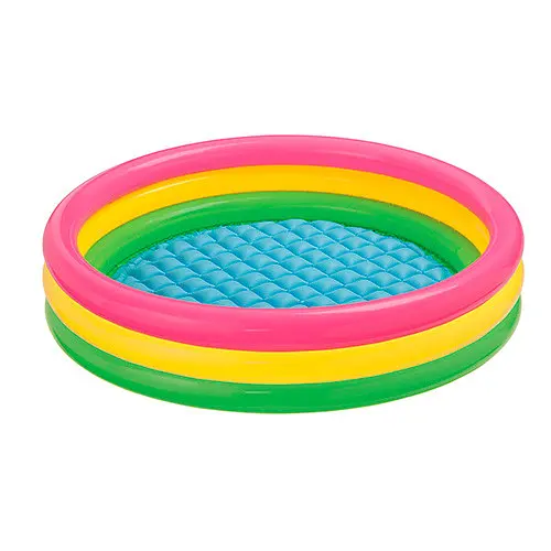 Дитячий надувний басейн Веселі кільця 57412, 114-26 см