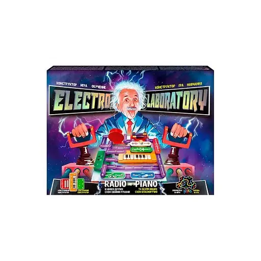 Електронний конструктор Danko Toys Electro Laboratory. Radio+Piano