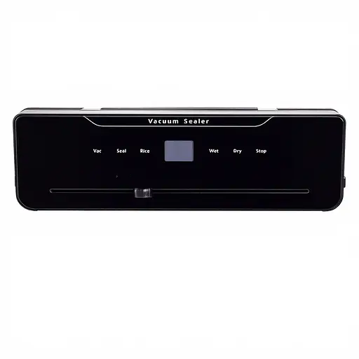 Вакууматор побутовий Yiwu для сухих та вологих продуктів 120 Вт вакуумний пакувальник + 10 пакетів у подарунок Чорний HP-11-14 - фото 2
