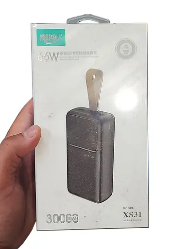 Павербанк портативная батарея BIYA XS31 портативное зарядное устройство для телефона 30000 mAh 66W Черный - фото 4