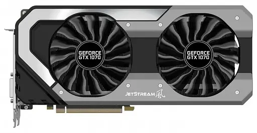 Видеокарта Palit GTX 1070 8Gb Jetstream (NE51070015P2-1041J) (GDDR5, 256 bit, PCI-E v3.0) Б/у - фото 1