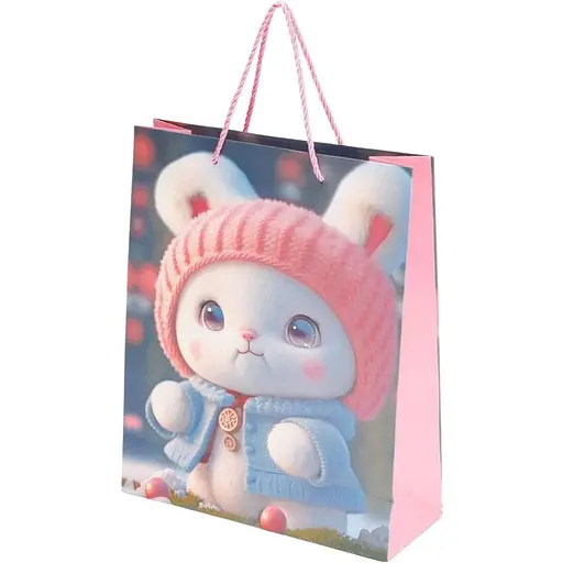 Пакет подарунковий Котик YX05092 M Різнокольоровий - фото 1