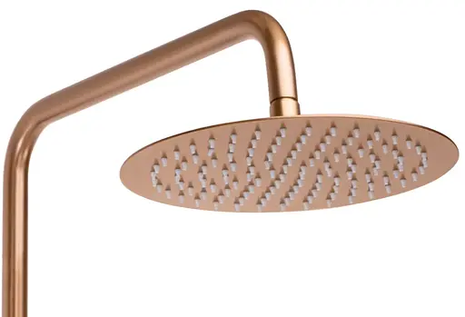 Душова система Rea Lungo brushed copper з термостатом та виливом REA-P8807, Теплий захід сонця - фото 5