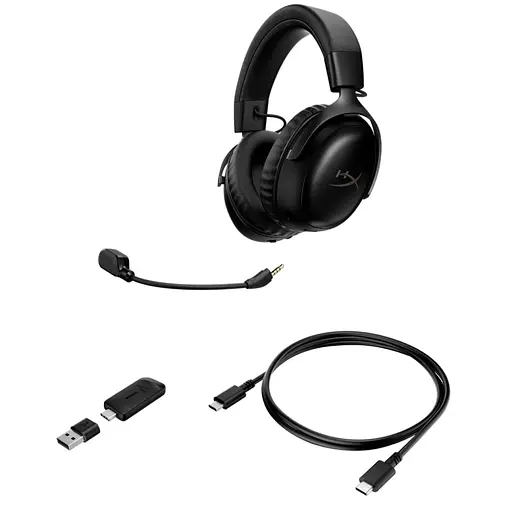 Наушники HyperX Cloud III S Wireless/USB-A/USB-C Black (A59YZAA) - фото 7