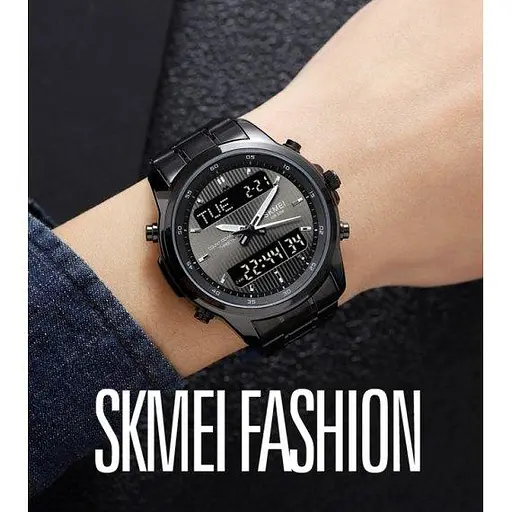 Мужские тактические часы Skmei Columb (Черные) - фото 5