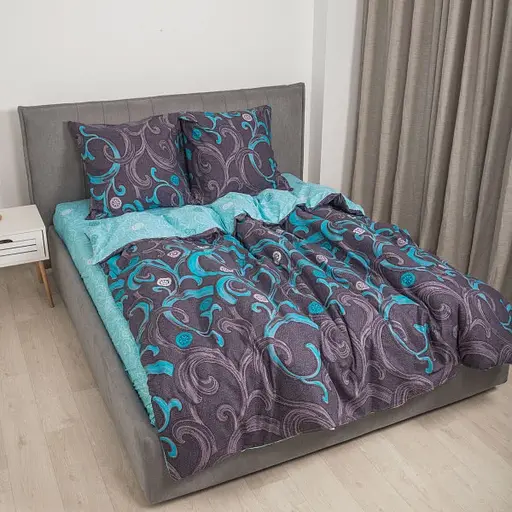 Комплект постільної білизни Viluta двоспальний ранфорс 9844 100% бавовна - фото 2