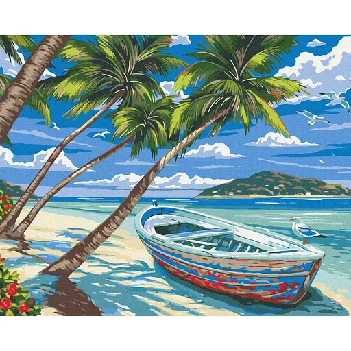 Картина за номерами Райський острів Brushme 40x50 см кольорова 000277176