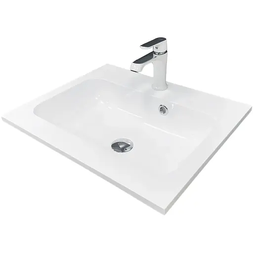 Раковина Adamant умивальник FRATE штучний камінь прямокутна - фото 1