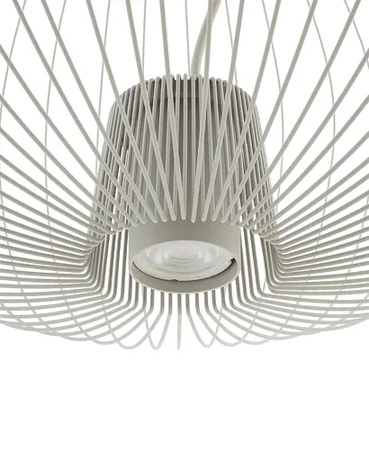 Подвесной светильник, люстра Nowodvorski 11244 Pumpkin M GU10 1x10W IP20 Светло-серый - фото 4