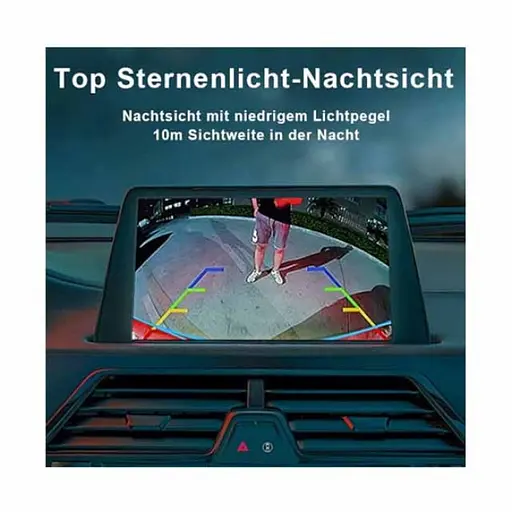 Камера заднего вида E305 AHD 1920x1080p объектив «рыбий глаз» Черный - фото 5