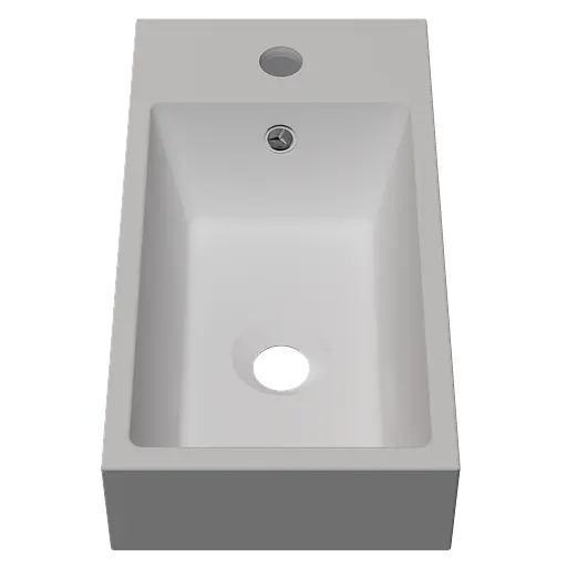 Раковина матова накладна Amidicon Mini 45 450x250 з литого каменю MINI_45_MAT, Білий матовий - фото 3