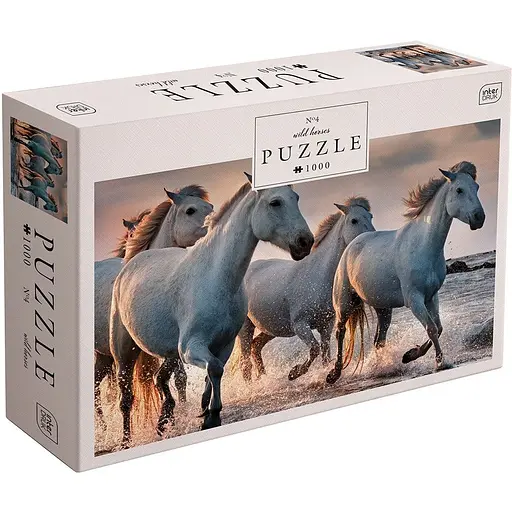 Пазлы трехслойные Interdruk Horses 4, 1000 шт. (384997)