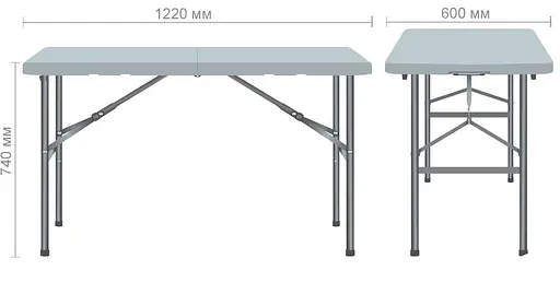 Складаний пластиковий стіл Rayvon-F - фото 3