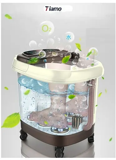 Масажер для ніг з підігрівом AUX 450 гідромасажна ванночка з ефектом джакузі - фото 4