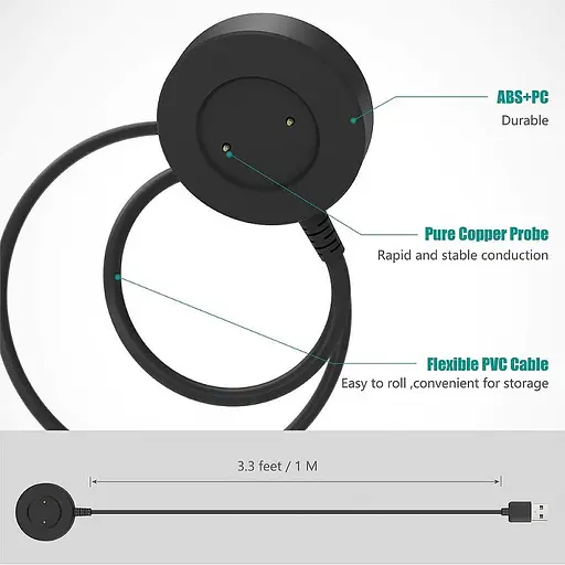 Зарядное устройство для Amazfeel для смарт-часов Huawei GT2/ GT 2e/ GT/ Honor Magic/ Watch 2 42 46 мм Black - фото 5