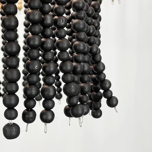 Подвесная люстра из серии "Деревянные бусины" Ø 40 см Line.F MJ 197-400 - фото 4