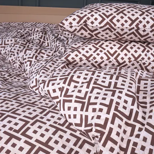 Наволочка Mırson бязь Abstract Brown 70х70 см (2200013165088) - фото 5